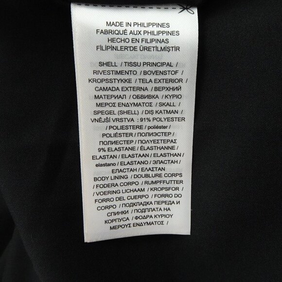 Ralph Lauren Scoop Neck Dress Women's Size 12 Black Sleeveless Lined Sheath - Picture 11 of 12